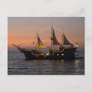 Carte Postale Marigalante au coucher du soleil