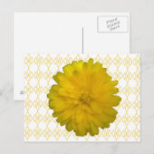 Carte postale Marigold jaune (Devant / Derrière)