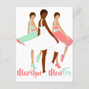 Carte Postale Marilyn MonFRO AFRoCA Africaine Femme noire