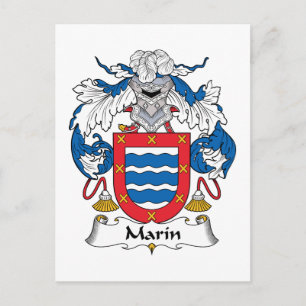 Carte Postale Marin Family Crest