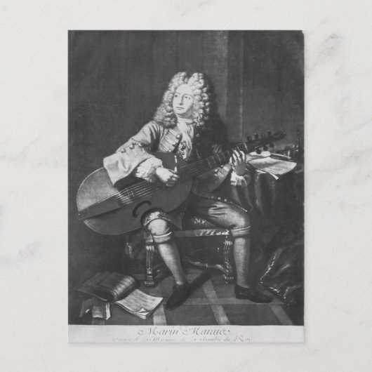 Carte Postale Marin Marais, 1704 (Devant)