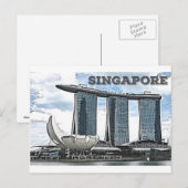 Carte Postale Marina Bay Sands - Singapour (Devant / Derrière)