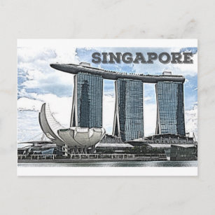 Carte Postale Marina Bay Sands - Singapour