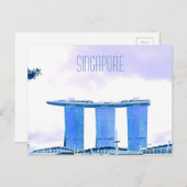 Carte Postale Marina Bay Sands Singapour Voyage (Devant / Derrière)
