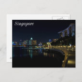 Carte Postale Marina Bay Walkway de Singapour (Devant / Derrière)