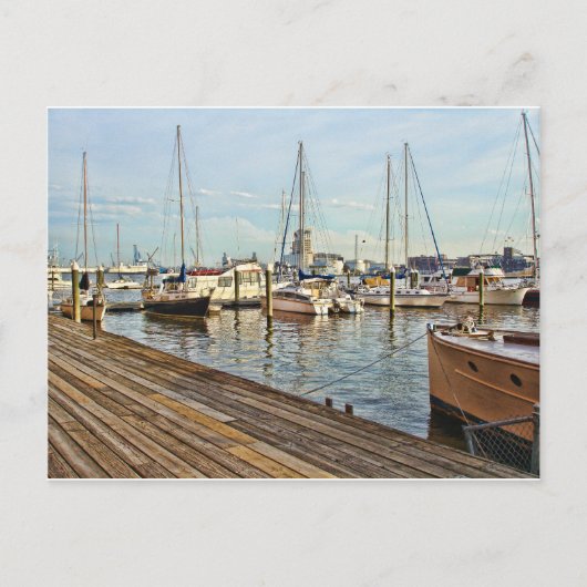 Carte Postale Marina de Fells Point dans le Maryland (Devant)