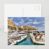 Carte Postale Marina de St Julians Portomaso (Devant / Derrière)