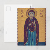 Carte Postale Marina St. d'Antioche Orthodoxe (Devant / Derrière)