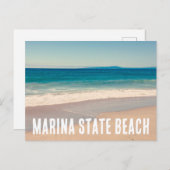 Carte Postale Marina State Beach Style Vintage Photo (Devant / Derrière)