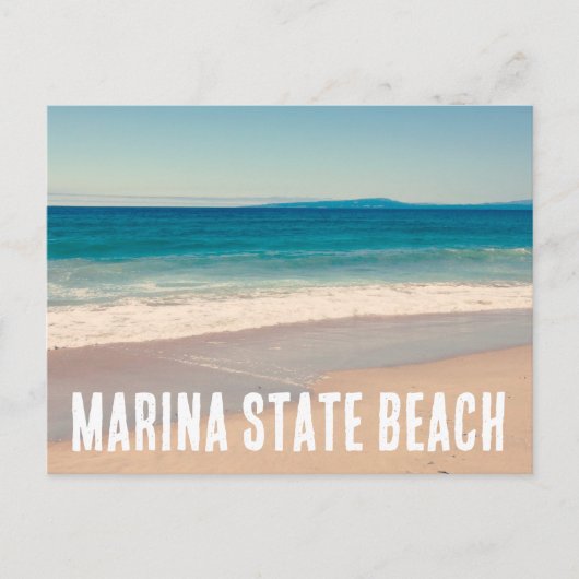 Carte Postale Marina State Beach Style Vintage Photo (Devant)
