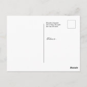 Carte Postale Marine Bleu & Blanc Gold Déco Lignes Enregistrer L (Dos)