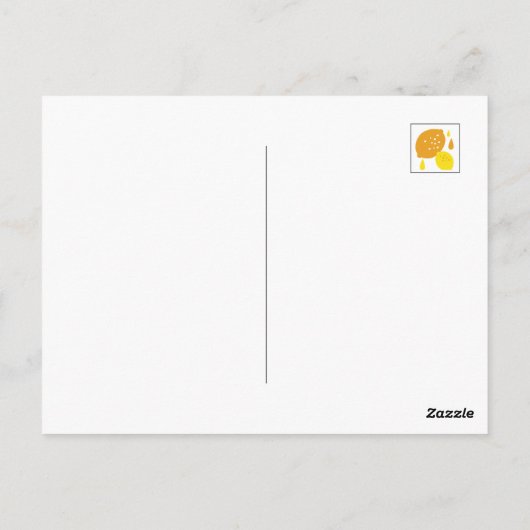 Carte Postale Marine Blue Lemon Art - Refresh Citrus Design (Dos)