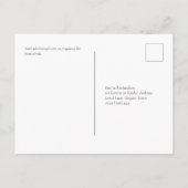 Carte Postale MARINE BLUE OR Vert vert Eucalyptus Mariage RSVP (Dos)