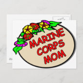 Carte Postale Marine Corps - Plaque mère (Devant / Derrière)
