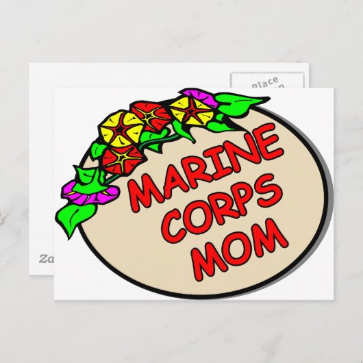 Carte Postale Marine Corps - Plaque mère (Devant / Derrière)