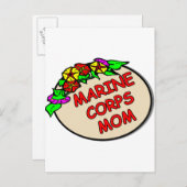 Carte Postale Marine Corps - Plaque mère (Devant / Derrière)