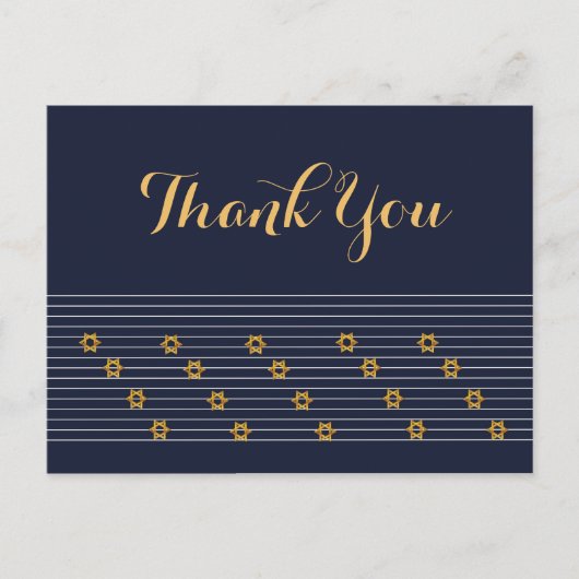 Carte Postale Marine et étoile d'or de David Merci (Devant)