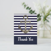 Carte postale marine et Merci d'Ancre blanche (Debout devant)