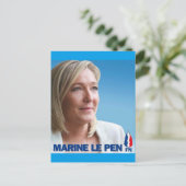 Carte Postale Marine Le Pen (Debout devant)
