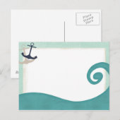 Carte postale marine Ocean Wave Achors (Devant / Derrière)