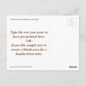 Carte Postale Marine Sunrise (Dos)