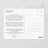 Carte Postale Marine Trendy Chic Collage Mariage Covid19 5 Photo (Dos)