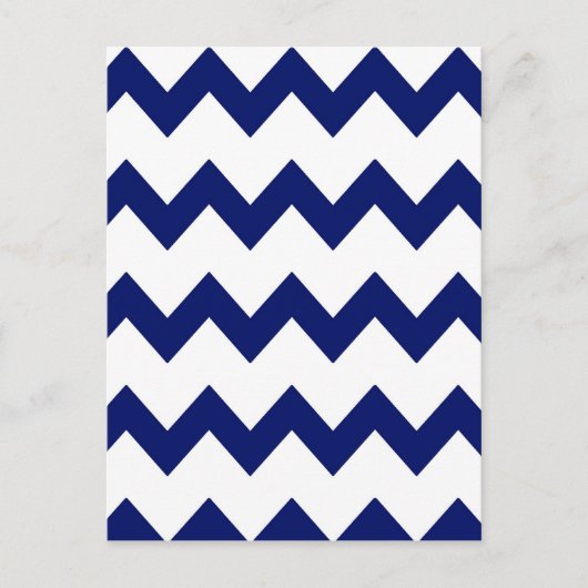 Carte postale Marine White Chevrons (Devant)