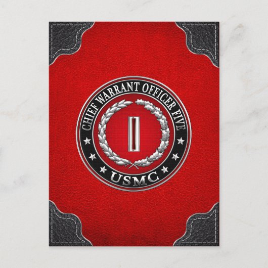 Carte Postale Marines des États-Unis : Adjudant-chef cinq (Adjud (Devant)