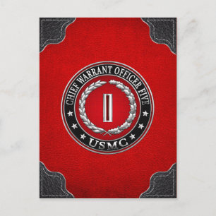 Carte Postale Marines des États-Unis : Adjudant-chef cinq (Adjud