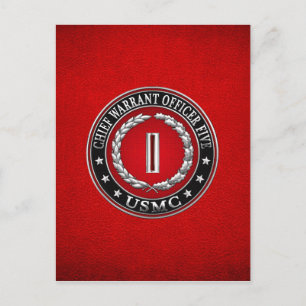 Carte Postale Marines des États-Unis : Adjudant-chef cinq (Adjud