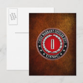 Carte Postale Marines des États-Unis : Adjudant-chef cinq (Adjud (Devant / Derrière)