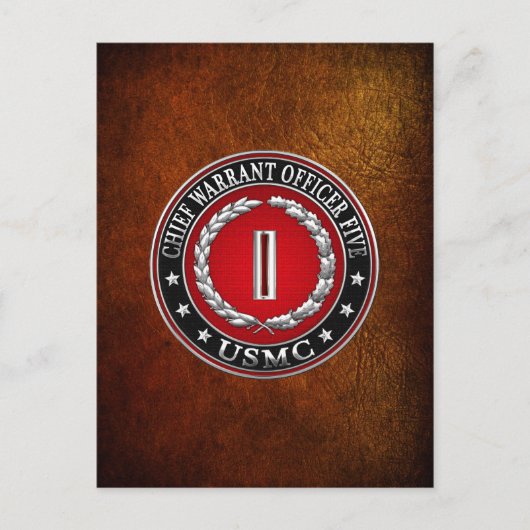 Carte Postale Marines des États-Unis : Adjudant-chef cinq (Adjud (Devant)