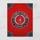 Carte Postale Marines des États-Unis : Adjudant-chef trois (USMC (Devant)