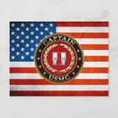 Carte Postale Marines des États-Unis : Capitaine (USMC Capt) [3D (Devant)