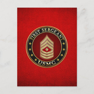 Carte Postale Marines des États-Unis : Premier sergent (USMC 1er
