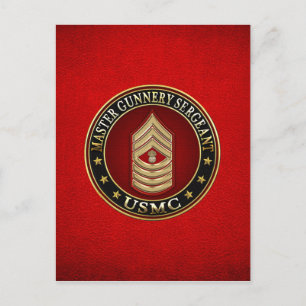 Carte Postale Marines des États-Unis : Sergent-chef de l'armée d