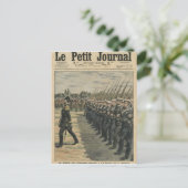 Carte Postale Marines en défilé à la revue du 14ème (Debout devant)