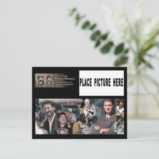 Carte postale Mario Mosaic avec photo individuelle (Debout devant)