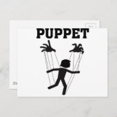 Carte Postale marionnette (Devant / Derrière)