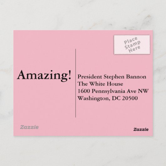 Carte Postale Marionnette (Dos)