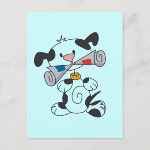 Carte Postale Marionnettes avec T-shirts et cadeaux de journaux