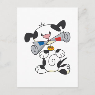 Carte Postale Marionnettes avec T-shirts et cadeaux de journaux