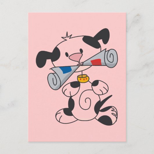 Carte Postale Marionnettes avec T-shirts et cadeaux de journaux (Devant)