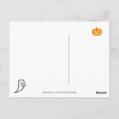 Carte Postale Marionnettes et Citrouilles du Labrador d'Hallowee (Dos)