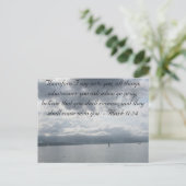 Carte Postale Mark 11:24 - Foi (Debout devant)