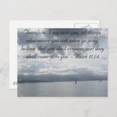 Carte Postale Mark 11:24 - Foi (Devant / Derrière)