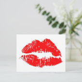 Carte Postale Mark de baiser rouge (Debout devant)