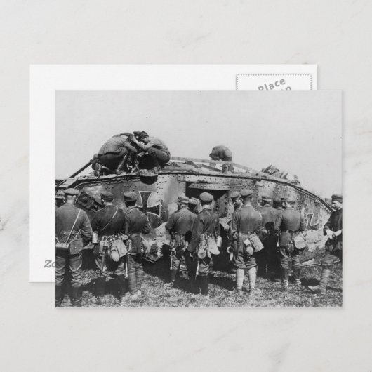 Carte Postale Mark I capturé (Devant / Derrière)