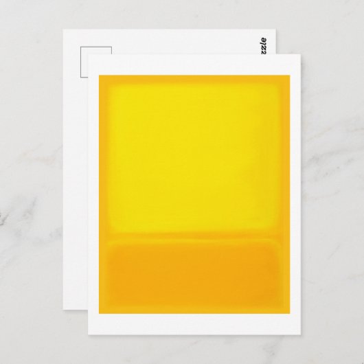 Carte Postale Mark Rothko art dans le style numérique 1 (Devant / Derrière)