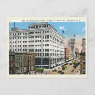 Carte Postale Market St, Newark NJ Vintage